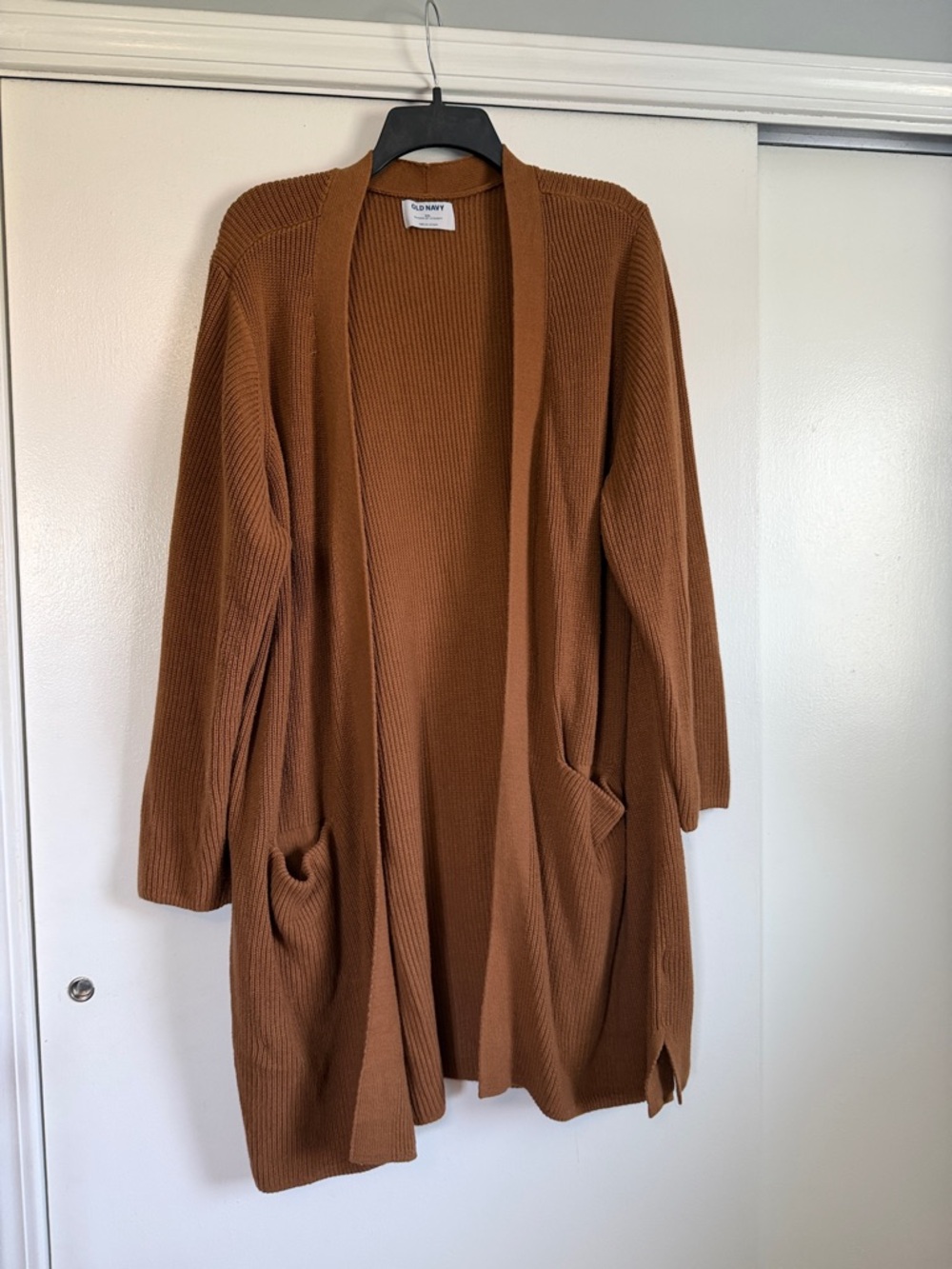 Old Navy Long Open-Front Cardigan - Chestnut